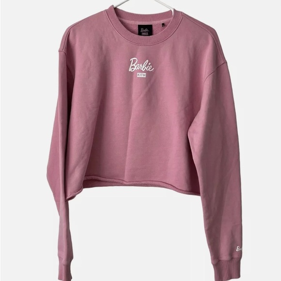 NWT BARBIE x KITH Crissy Crew 60th Anniversary Barbiecore Sweatshirt in Pink L - Picture 7 of 7
